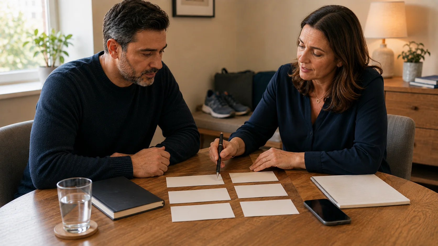 Adult and practitioner planning continuing support after benzodiazepine withdrawal.