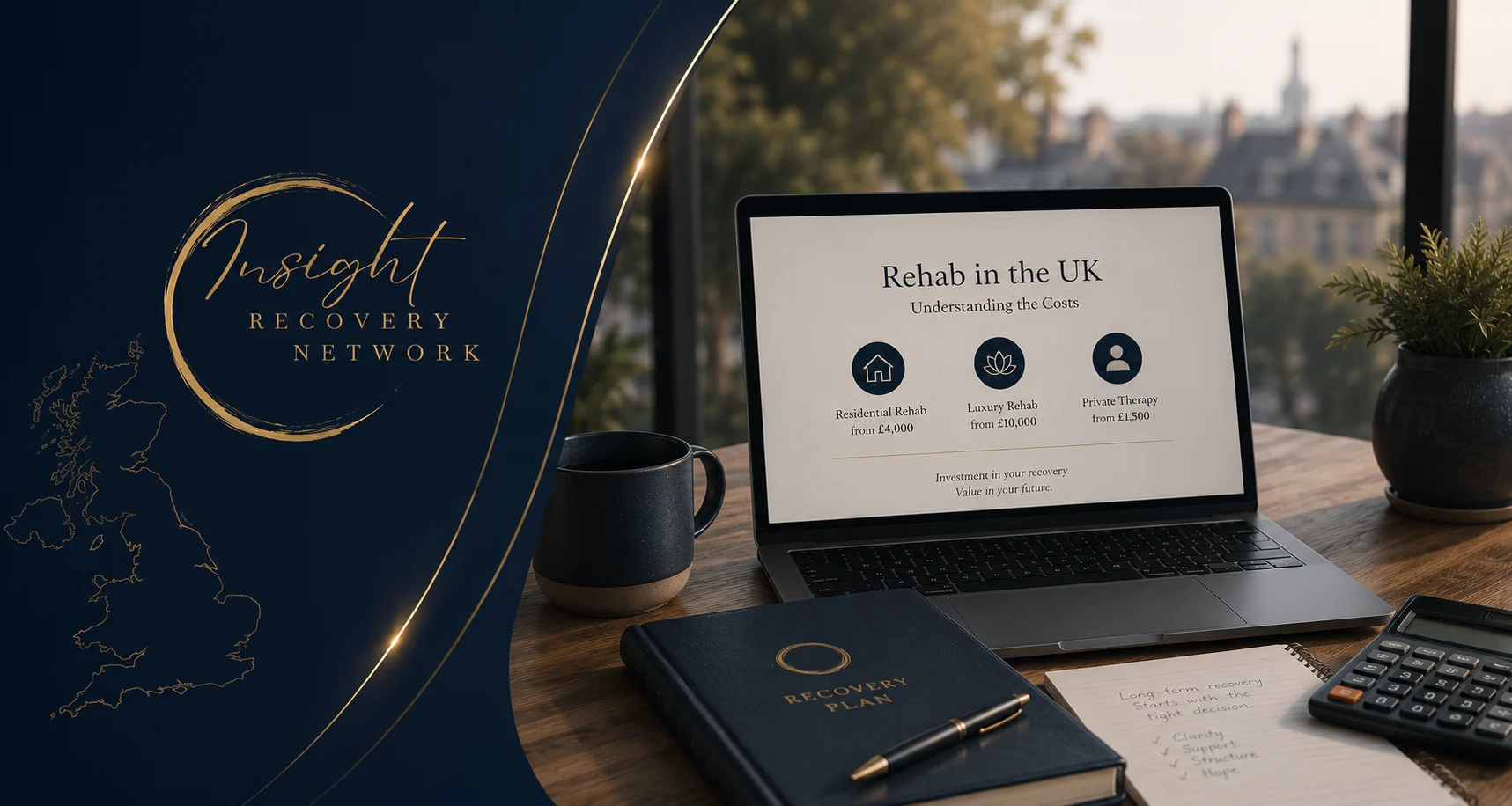 Insight Recovery Network private rehab cost guide for the UK